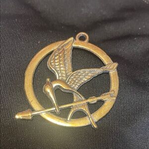 007 Gold Mockingjay Pendant